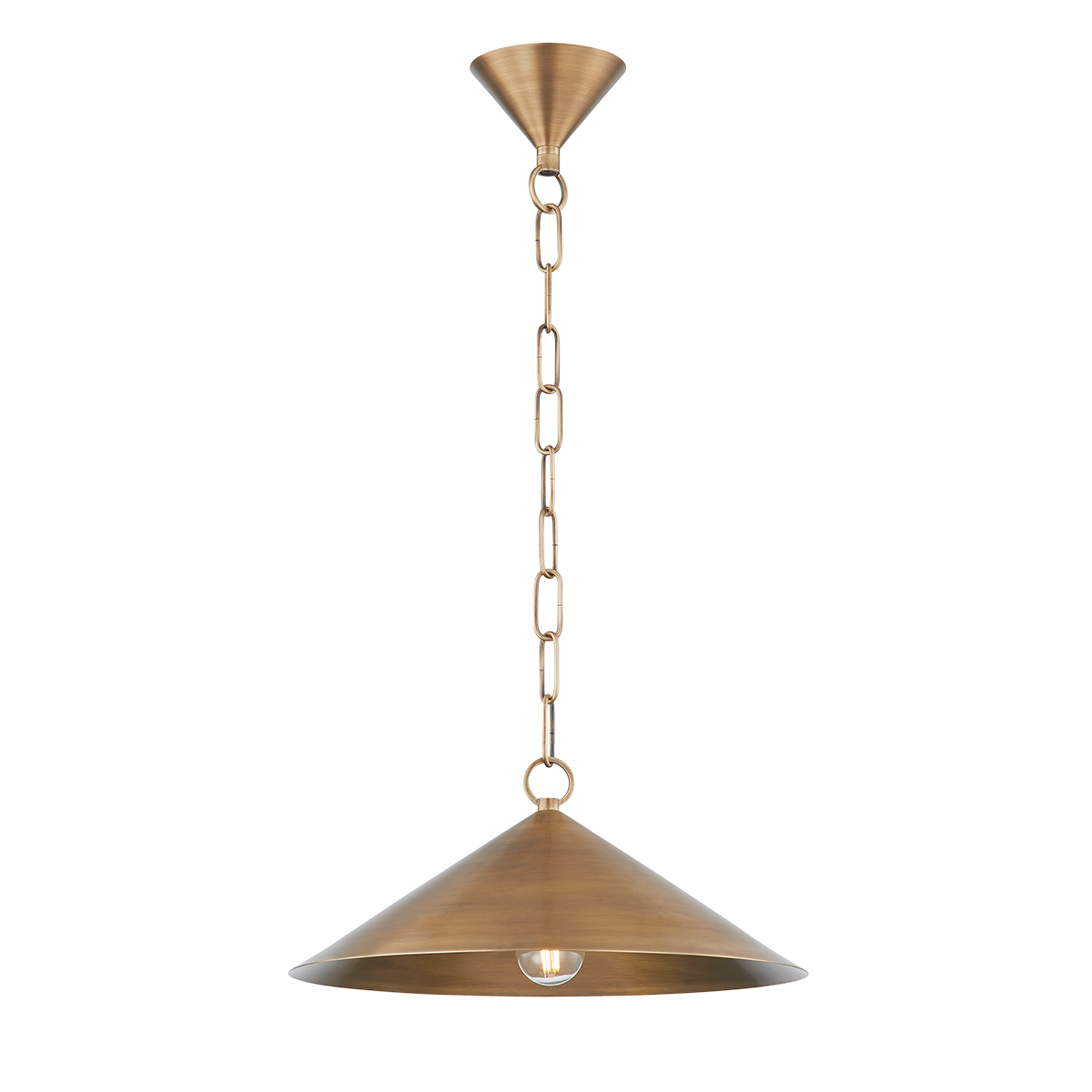 Suspension laiton patiné 37x16cm Midvale - Troy Lighting