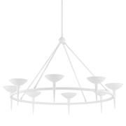 Suspension en acier blanc gesso 140x90cm Cecilia - Troy Lighting