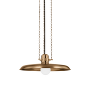 Suspension in steel and patinated brass 41x17cm Rainhill - Troy Lighting