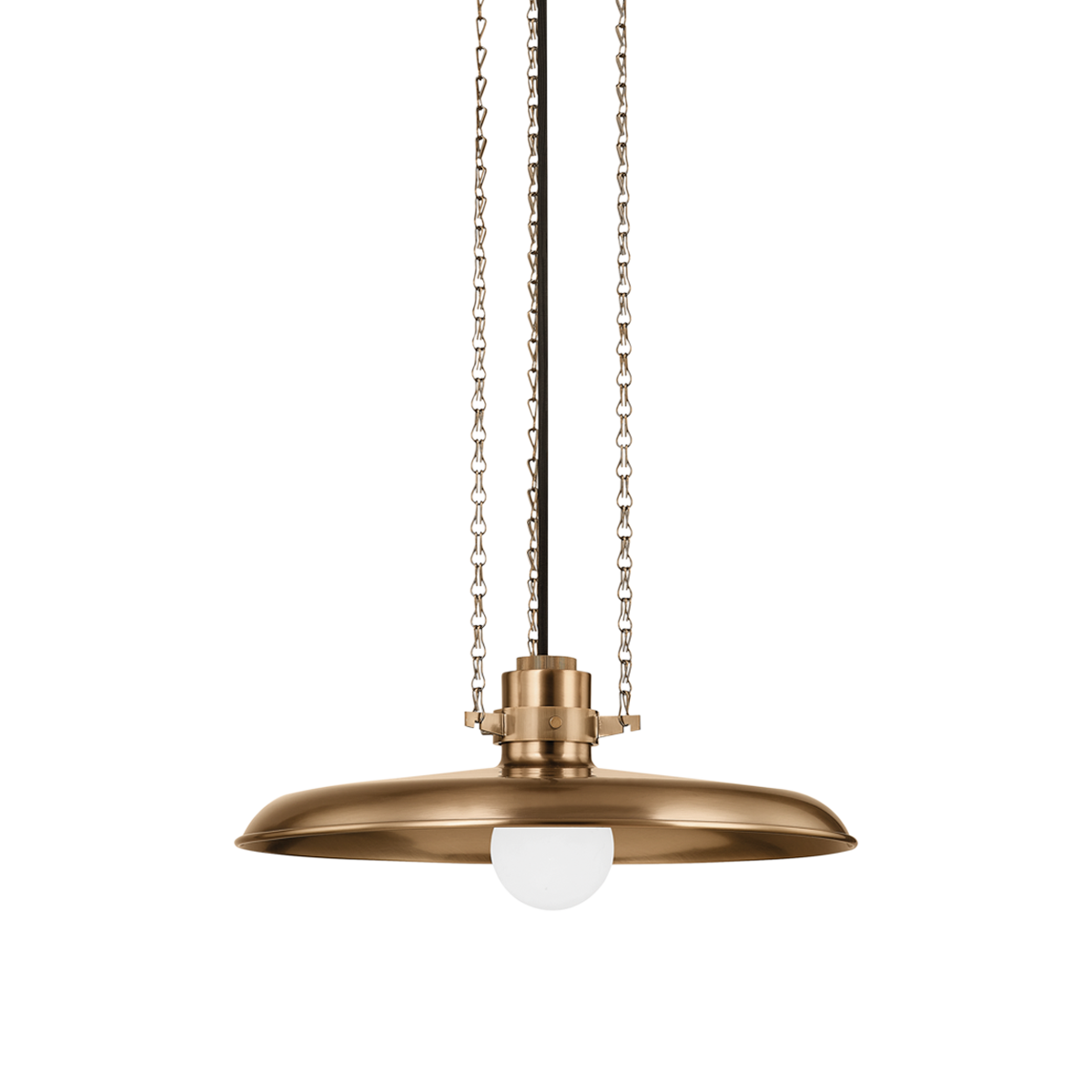 Suspension in steel and patinated brass 41x17cm Rainhill - Troy Lighting
