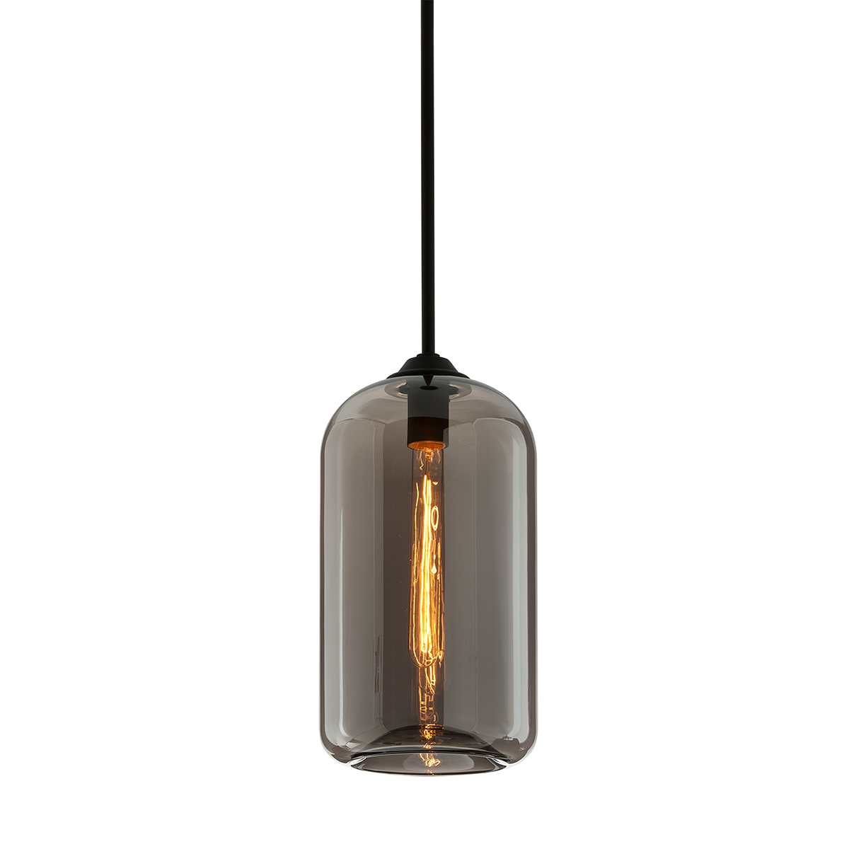 Suspension en fer noir satiné 40cm District - Troy Lighting