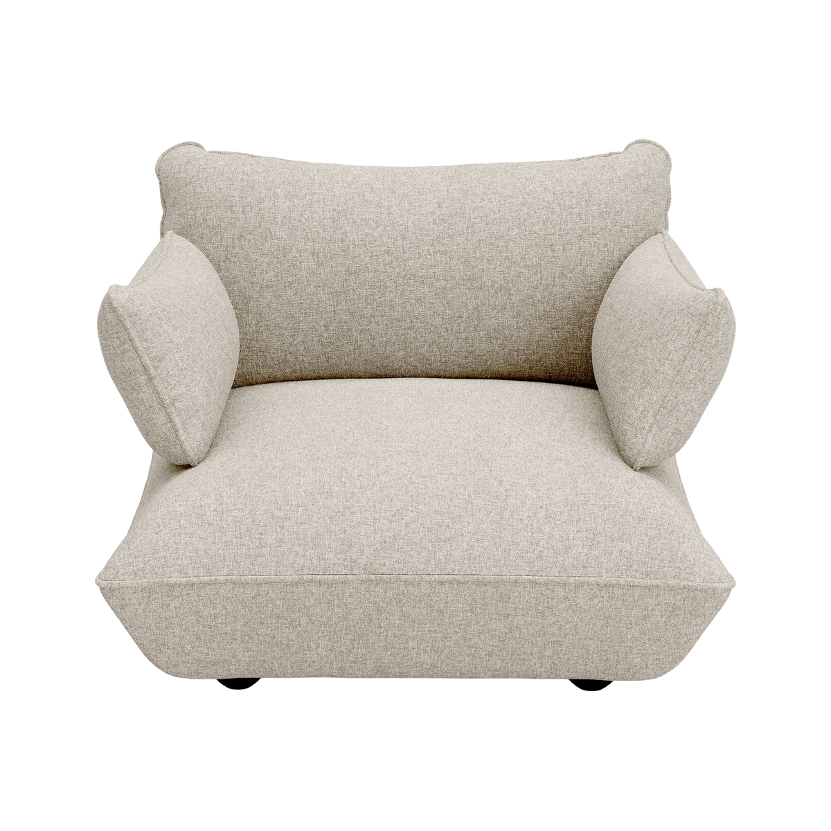 Sessel aus recyceltem Polyester beige 114x108x90 cm Sumo Bouclé - Fatboy