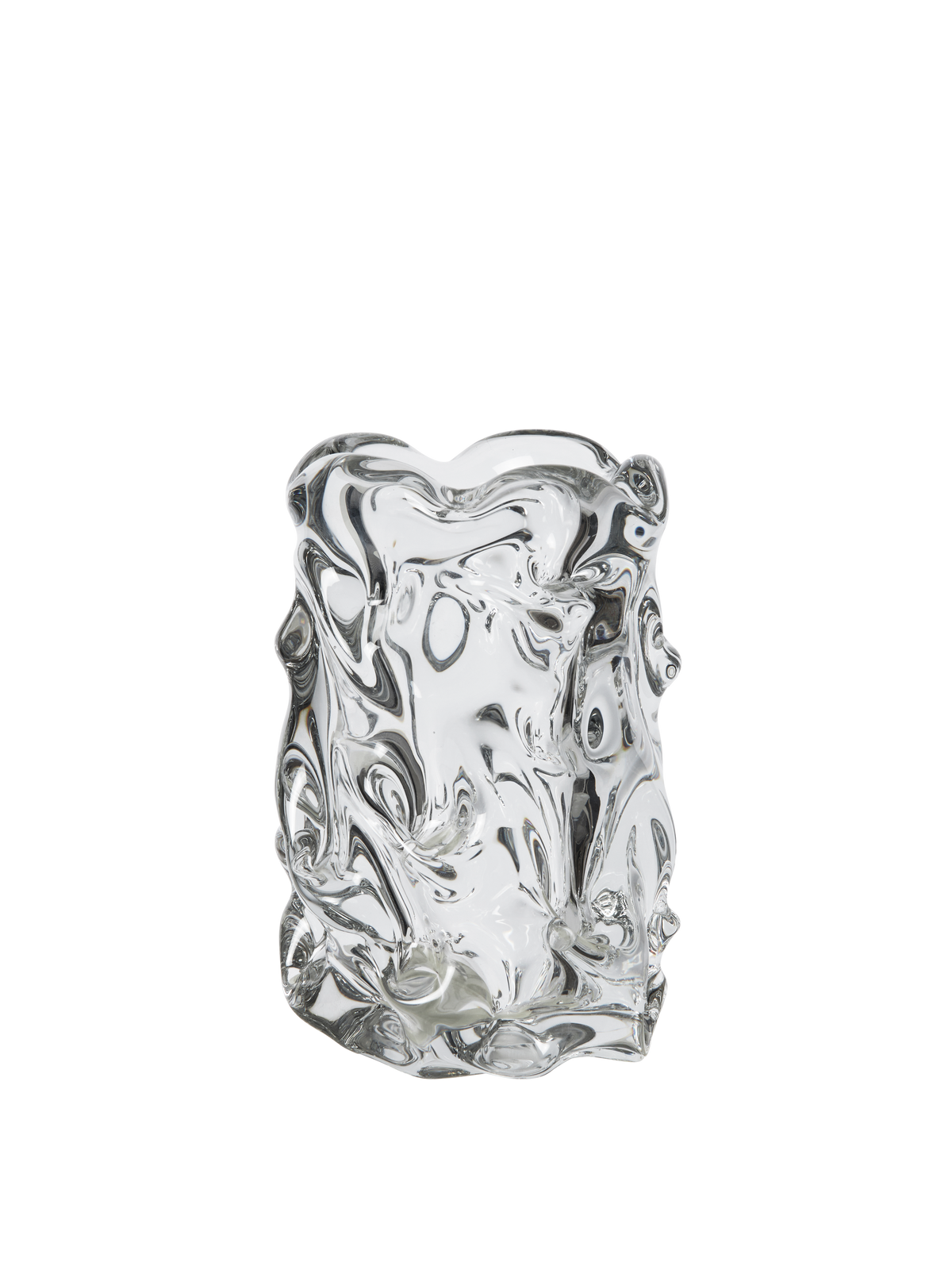 Vase en verre transparent 12 x 12,5 x 18 cm Virelle - Ferm Living