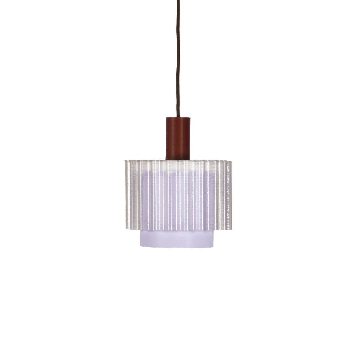 Lampe en plastiques 3D recyclés avec son câble marron 18x21cm Gigi n°4 - Warren et laetitia