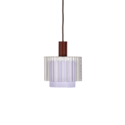 Lamp in recycled 3D plastic with brown cable 18x21cm Gigi n°4 - Warren et laetitia