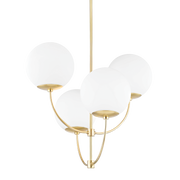 Suspension en acier laiton vieilli 76x70cm Carrie - Mitzi