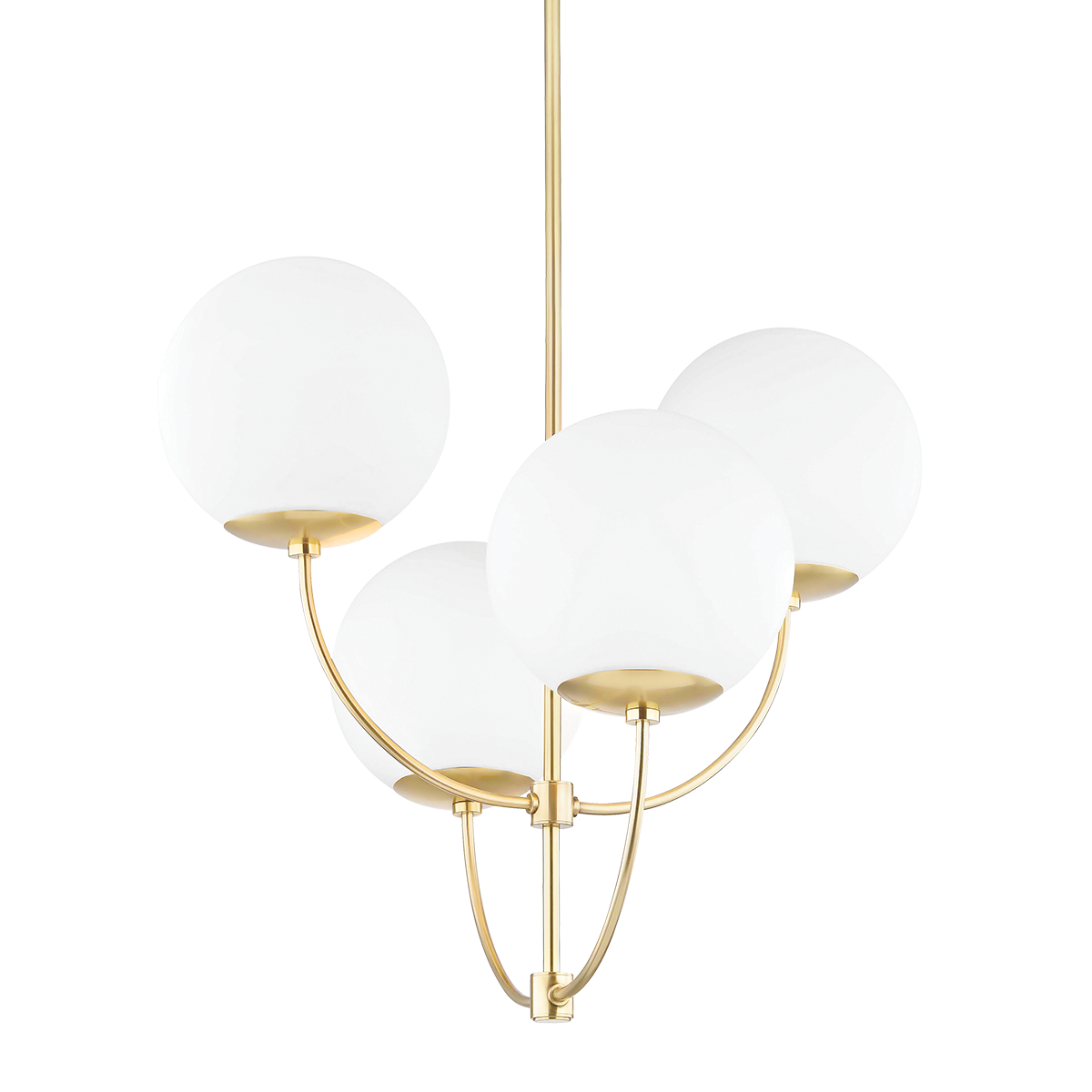 Suspension en acier laiton vieilli 76x70cm Carrie - Mitzi