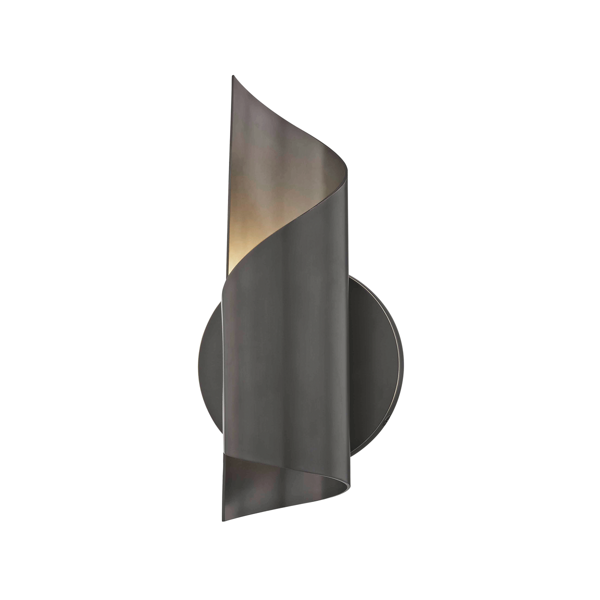 Applique murale en acier bronze ancien 12x25cm Evie - Mitzi