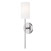 Applique murale en acier nickel poli 12x48cm Olivia - Mitzi