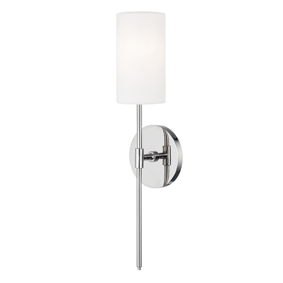 Applique murale en acier nickel poli 12x48cm Olivia - Mitzi