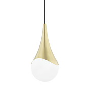 Suspension en acier laiton vieilli 19x41cm Ariana - Mitzi