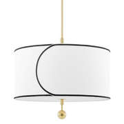 Suspension en acier laiton vieilli 61x50cm Zara - Mitzi