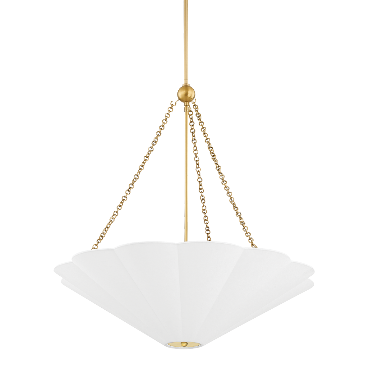 Suspension en acier laiton vieilli 71x66cm Alana - Mitzi