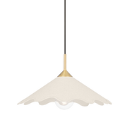 Suspension en acier laiton vieilli 57x32cm Sodsai - Mitzi