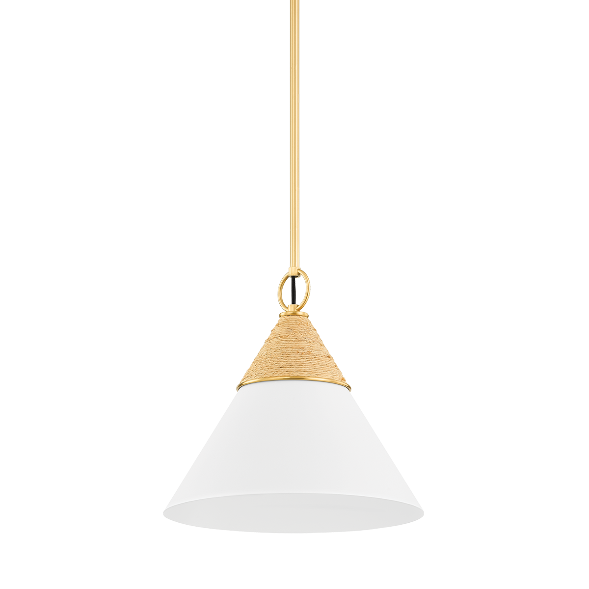 Suspension en acier laiton vieilli 33x32cm Mica - Mitzi