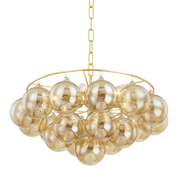 Suspension en acier laiton vieilli 57x33cm Mimi - Mitzi