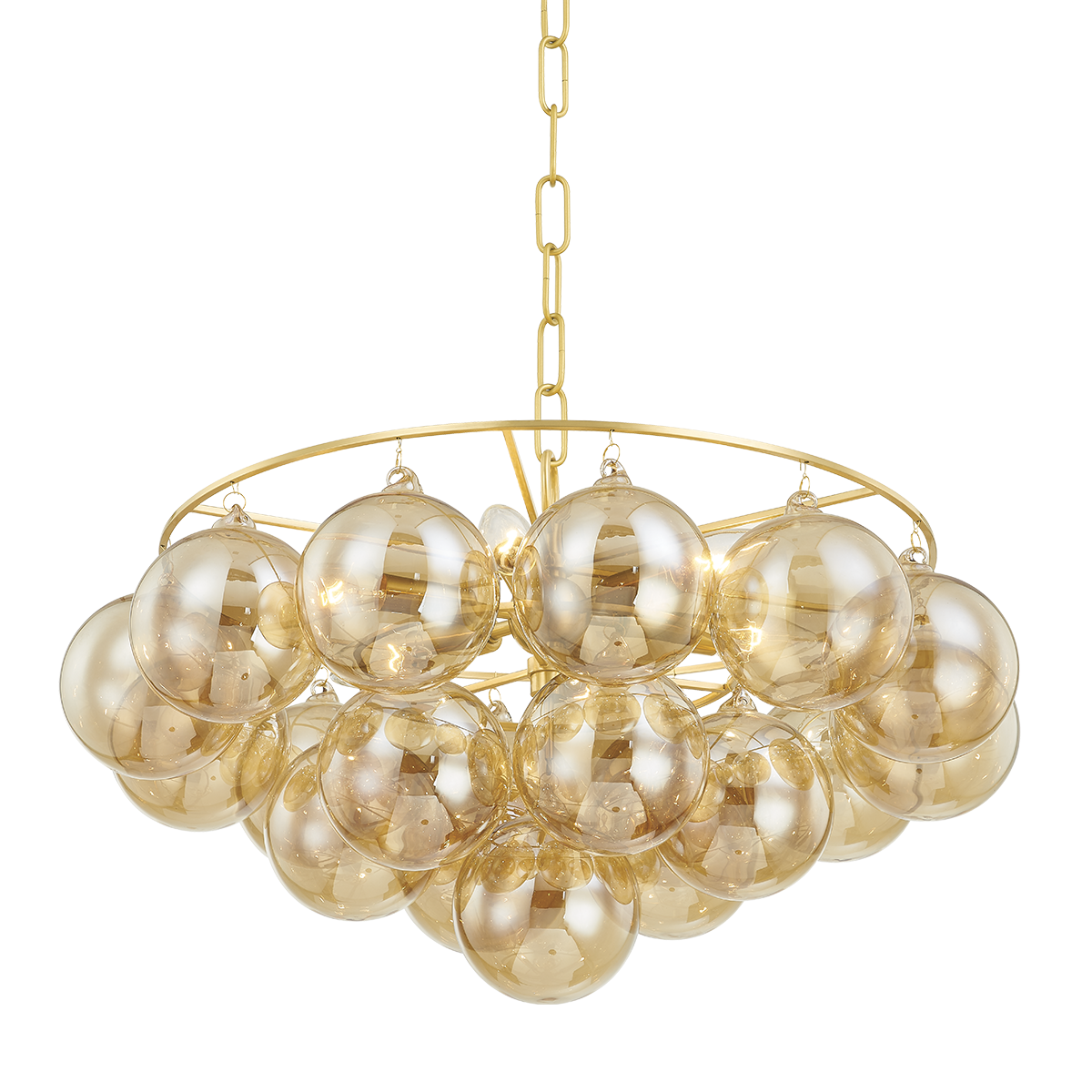 Suspension en acier laiton vieilli 57x33cm Mimi - Mitzi