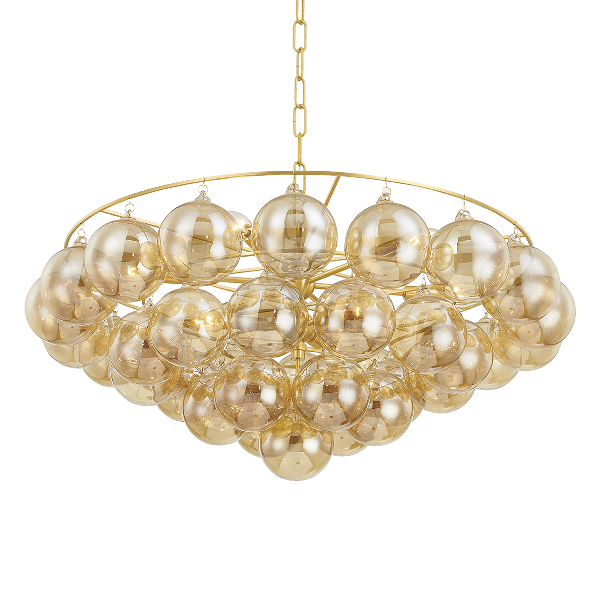 Suspension en acier laiton vieilli 80x40cm Mimi - Mitzi