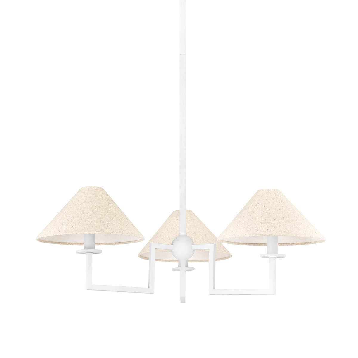 Suspension en acier blanc texturé 75x25cm Gladwyne - Mitzi