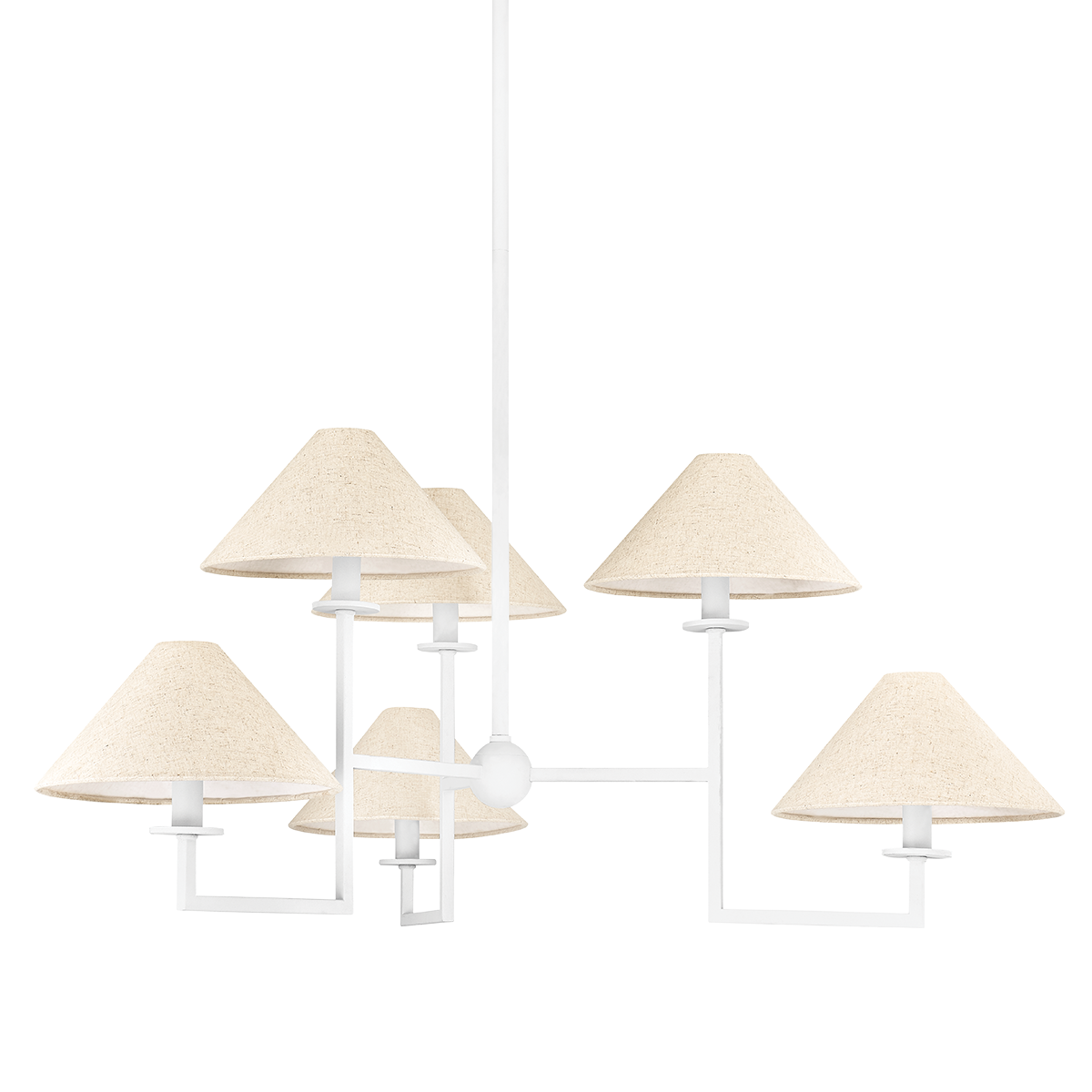 Suspension en acier blanc texturé 100x41cm Gladwyne - Mitzi