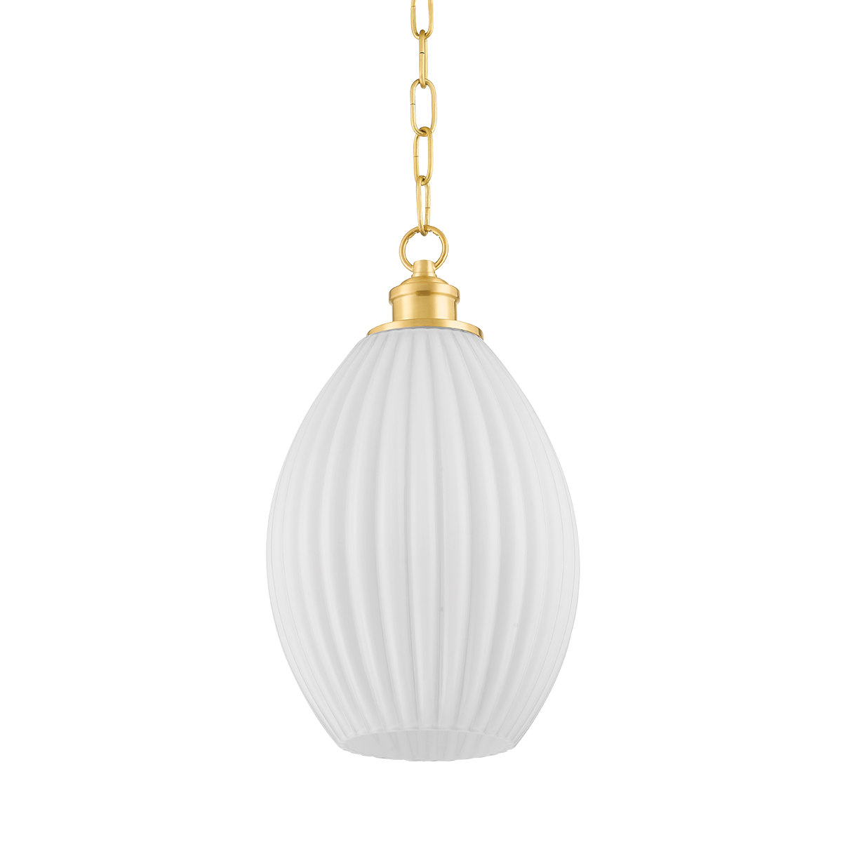 Suspension en acier laiton vieilli 23x39cm Hillary - Mitzi