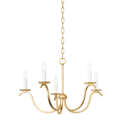 Suspension en fer feuille d'or 65x38cm Jaclin - Mitzi