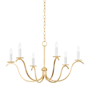 Suspension en fer feuille d'or 88x46cm Jaclin - Mitzi