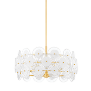 Suspension en acier laiton vieilli 60x33cm Zoella - Mitzi