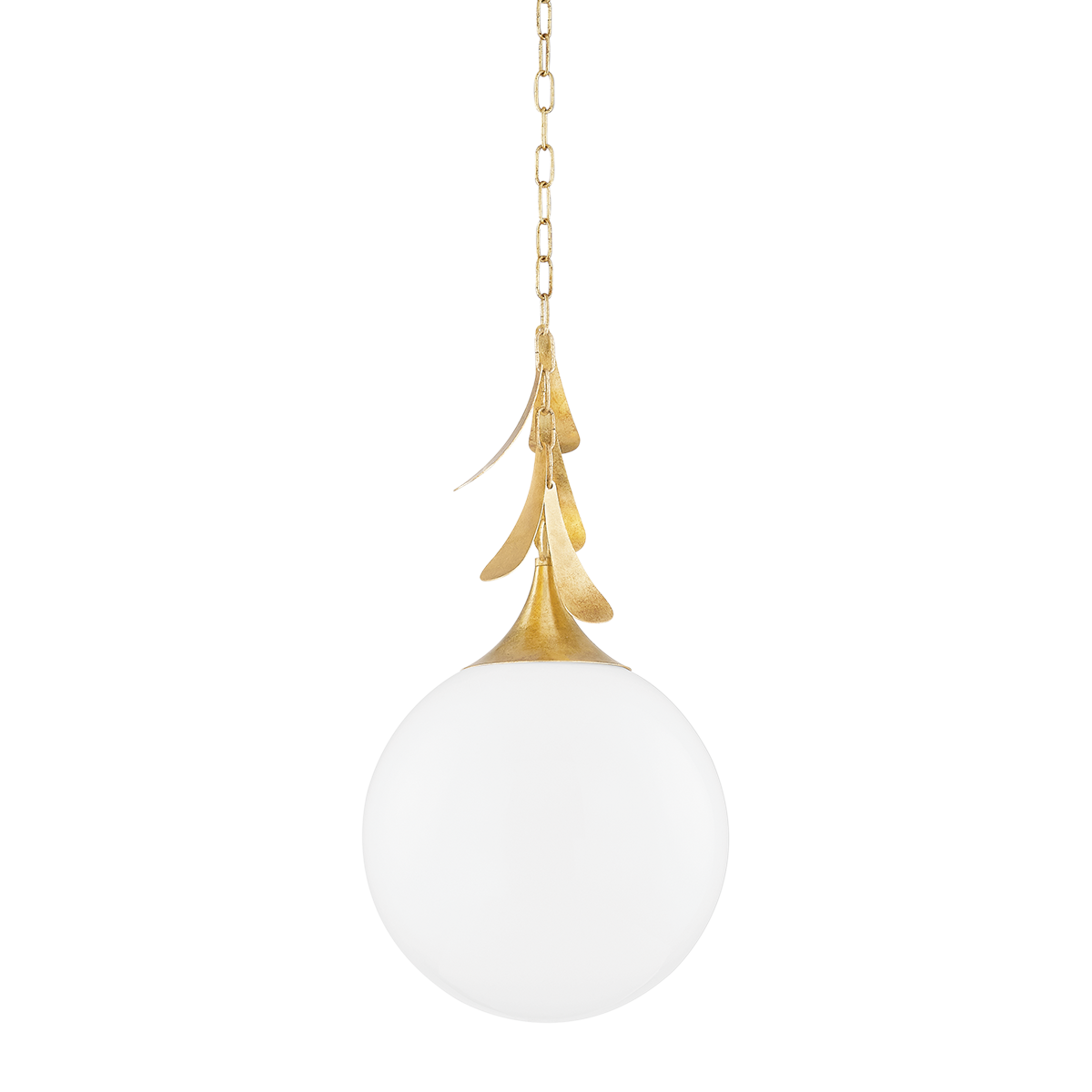 Steel Pendant with Antique Gold Leaf 35x48cm Victoria - Mitzi
