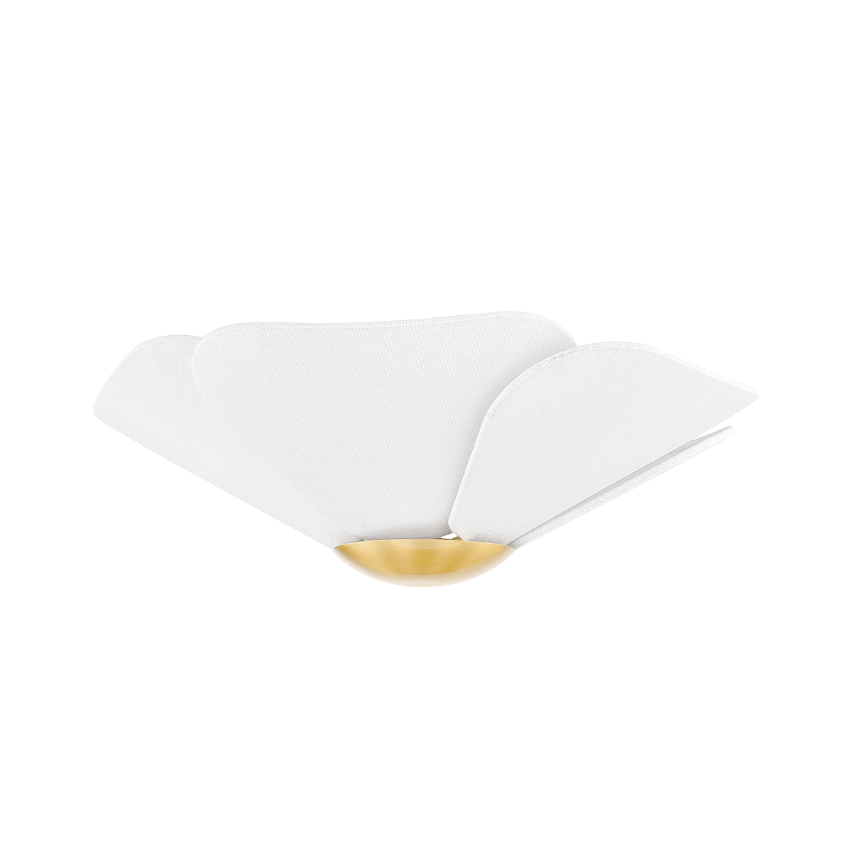 Plafonnier en acier laiton vieilli 46x20cm Madeline - Mitzi