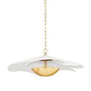 Suspension en acier laiton vieilli 63x25cm Madeline - Mitzi