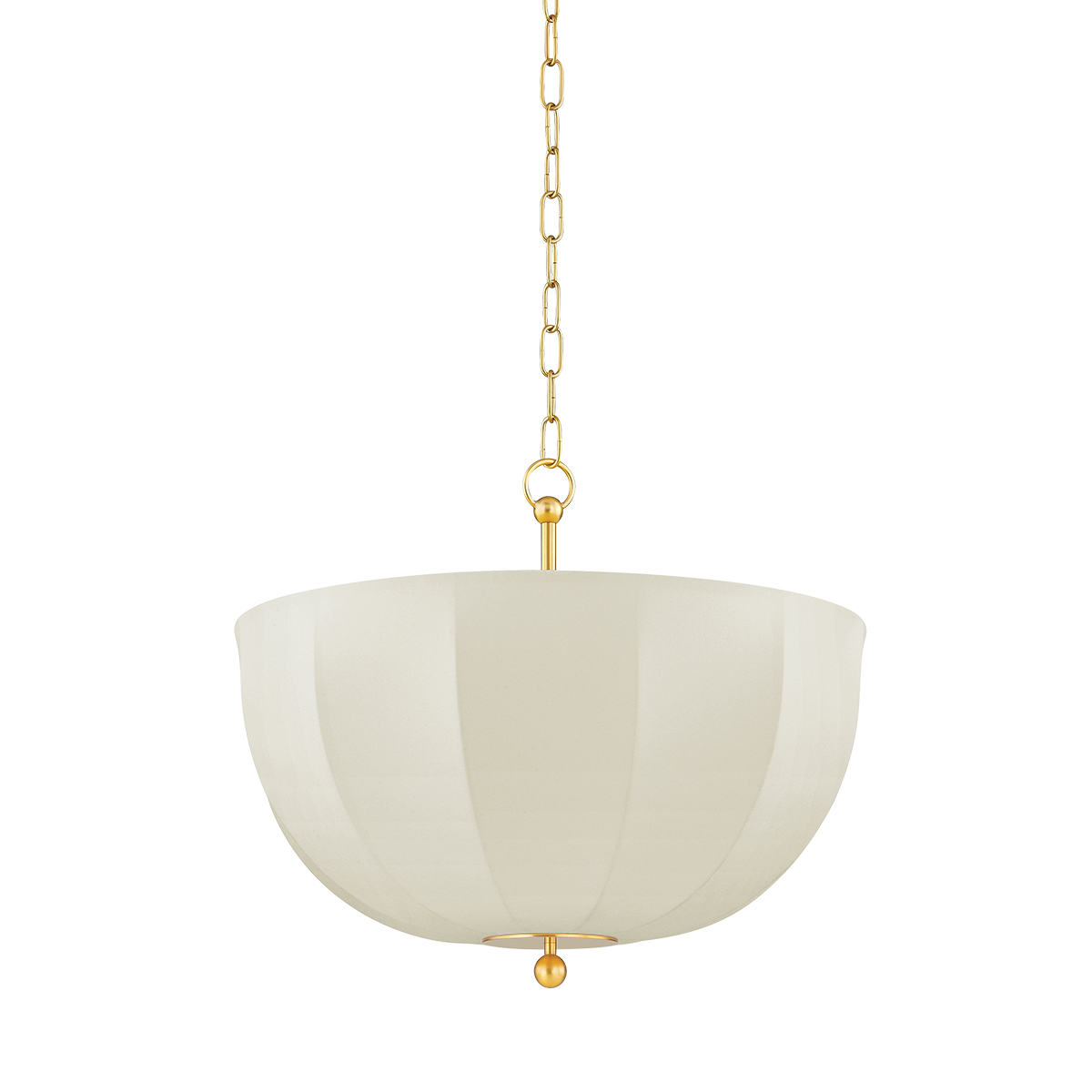 Textile suspension aged brass 51x43cm Meshelle - Mitzi