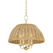Suspension en acier laiton vieilli 51x50cm Arwen - Mitzi