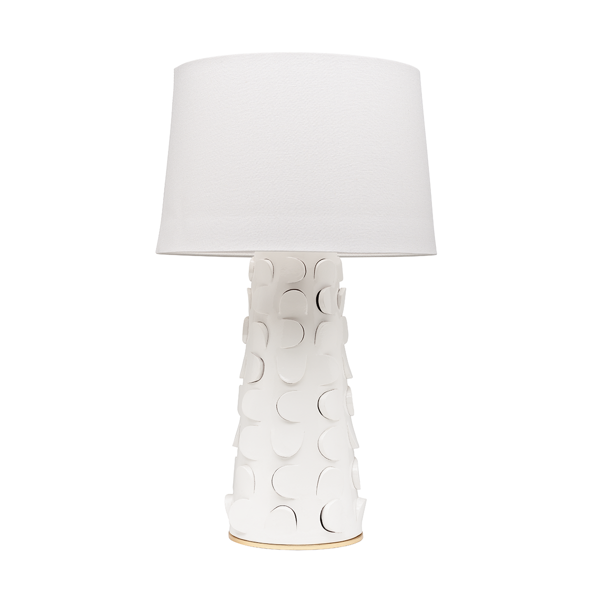 Lampe à poser en céramique blanc 41x68cm Naomi - Mitzi