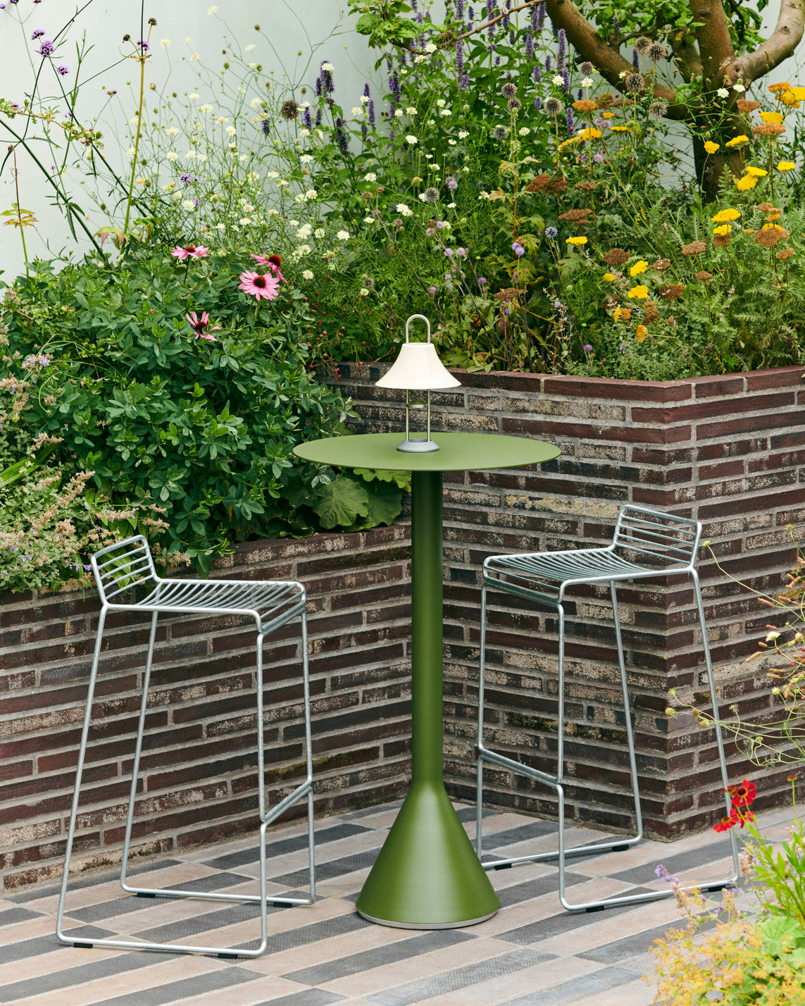 Taburete de bar en acero galvanizado 75cm Hee - Hay