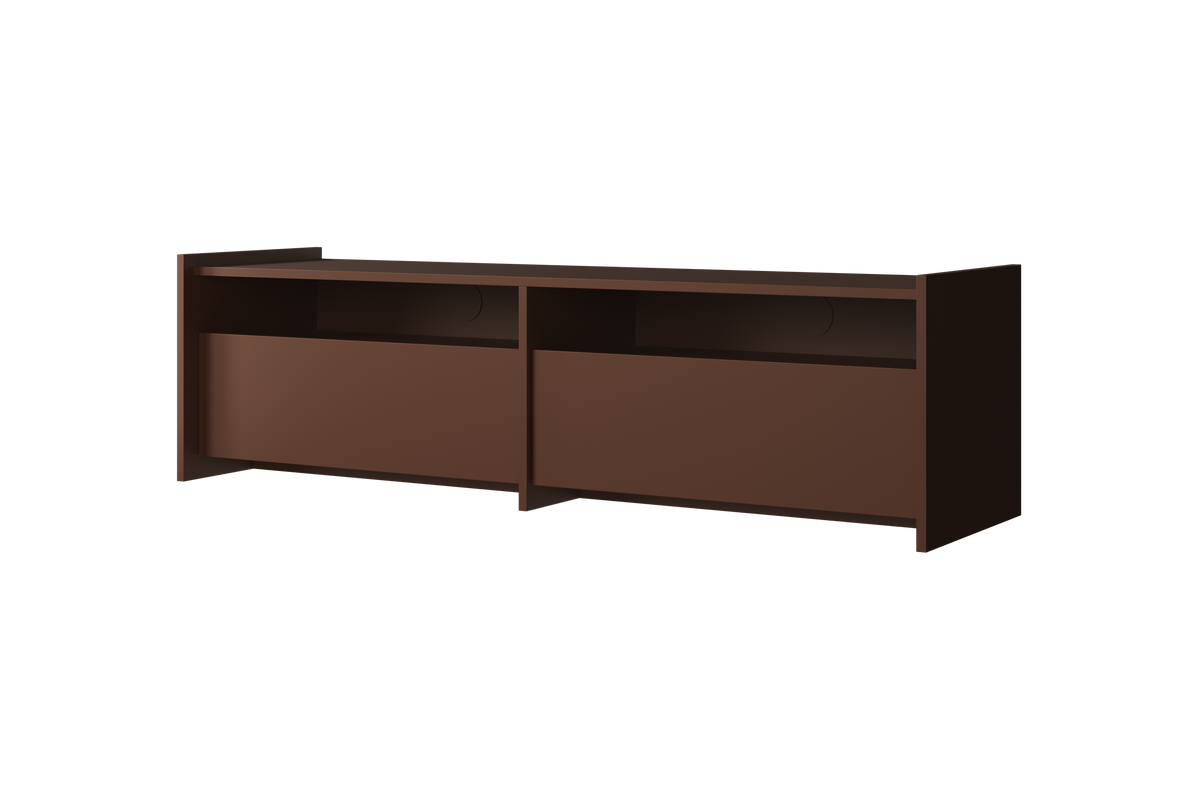 TV unit in brown wood 161.8×45×48.3 cm Hido - Noo.ma