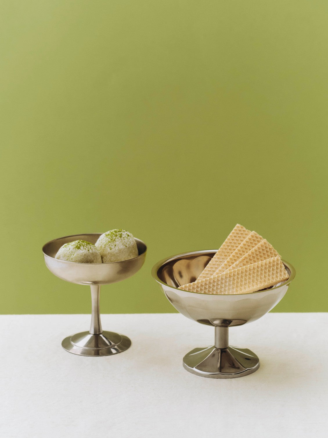 Coupe à dessert en acier chromé 12x8cm Italian - HAY