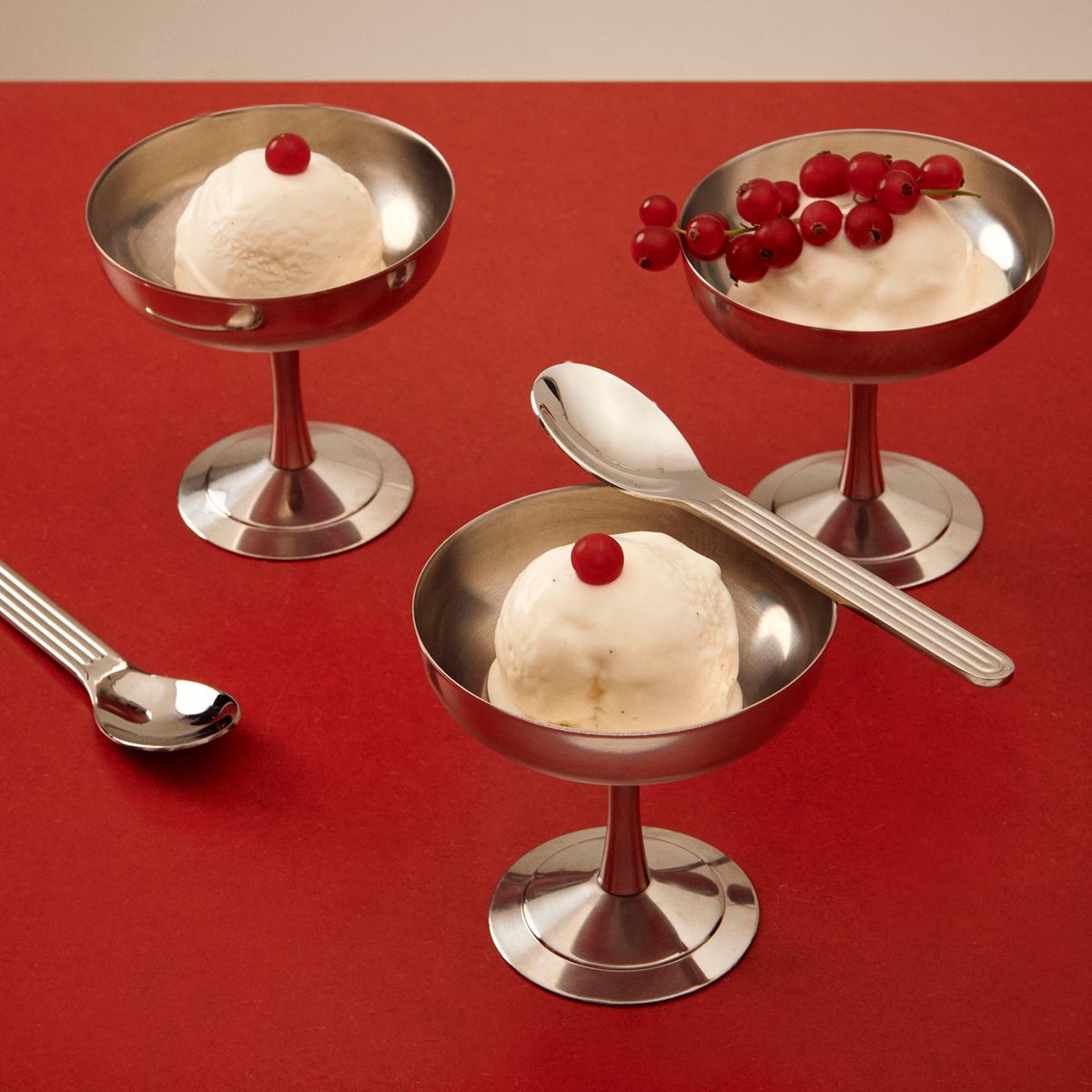Dessertschale aus verchromtem Stahl 12x8cm Italian - HAY
