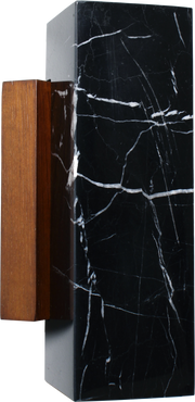 Rectangular black marble wall light 8x11.5x25cm Kali - Baccaris