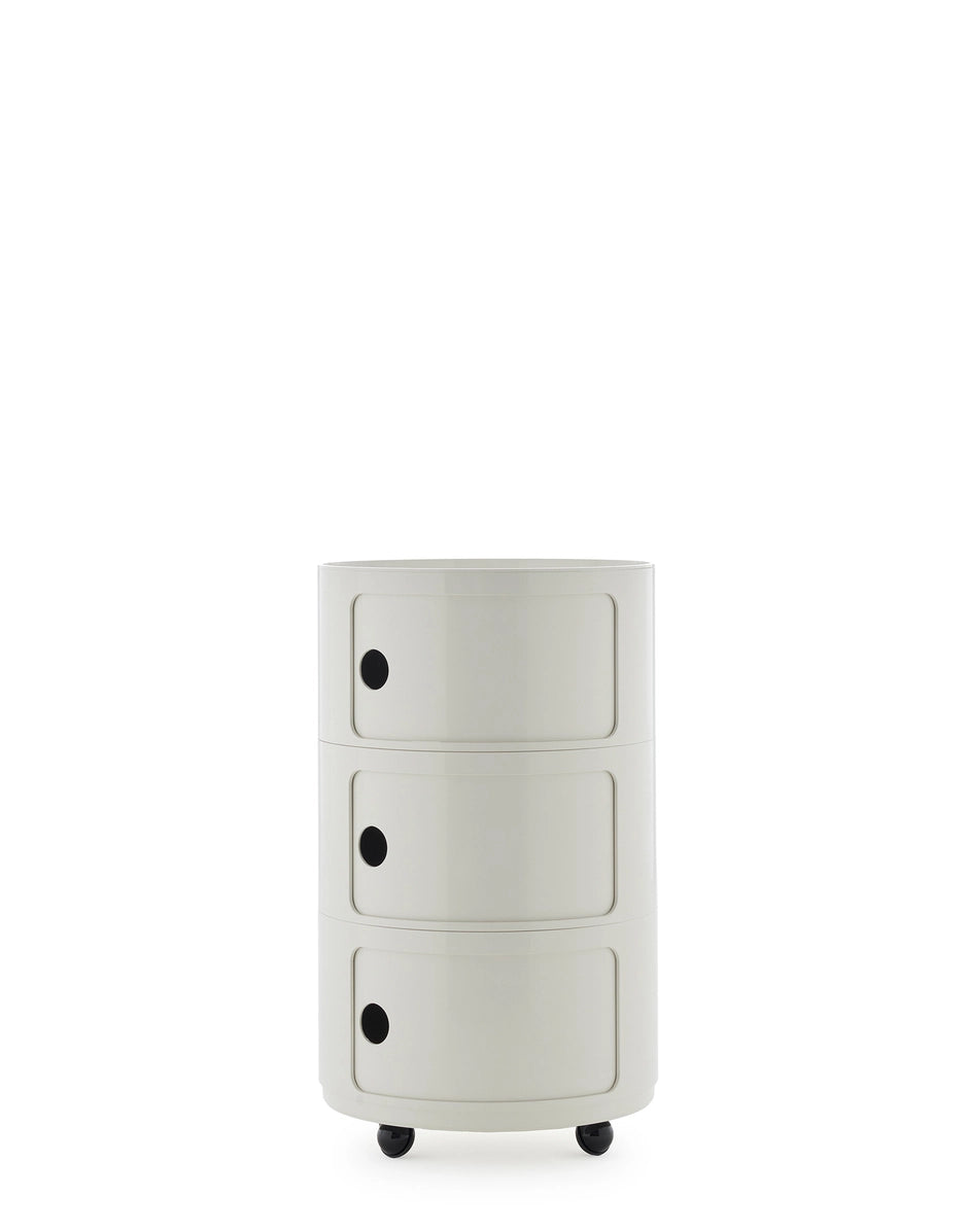Design Side Table White 3 Drawers Componibili Big - Kartell