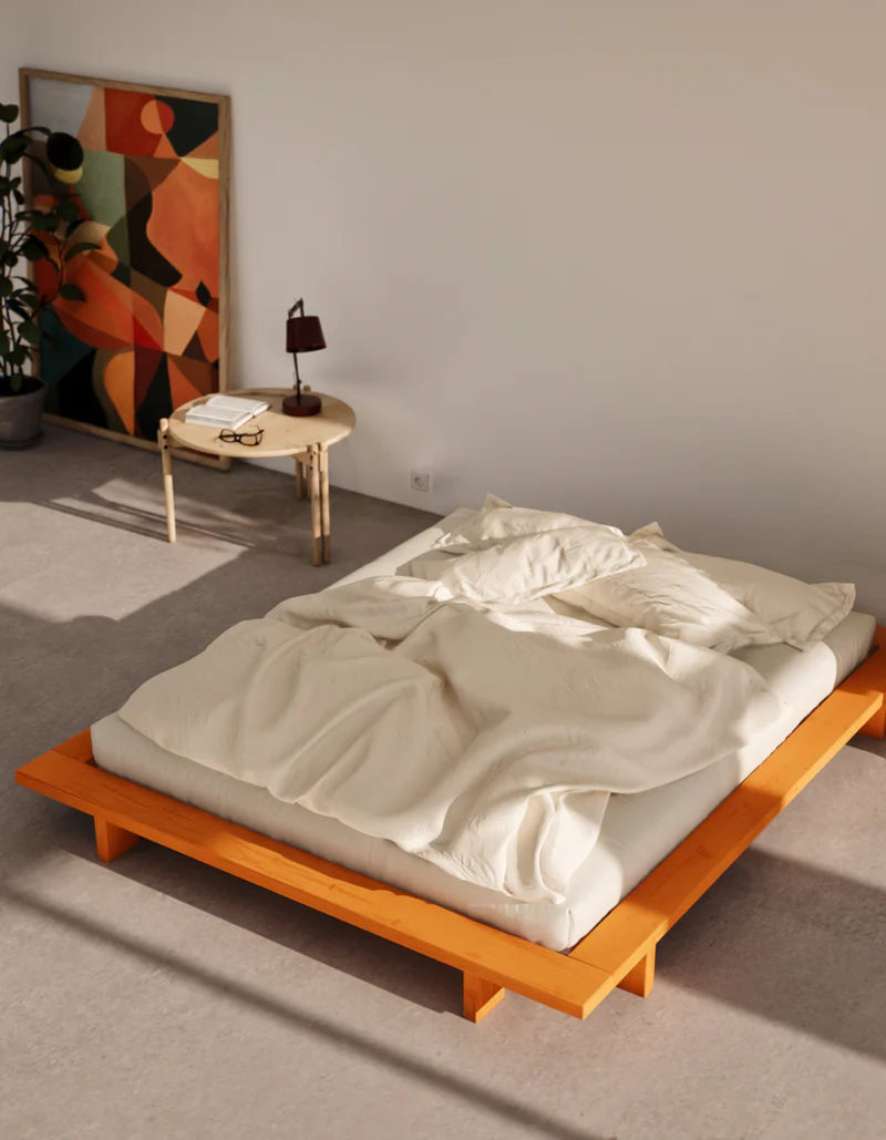 Lattenrost aus solarorangefarbenem Kiefernholz, 180 x 200 cm Japan - Karup Design
