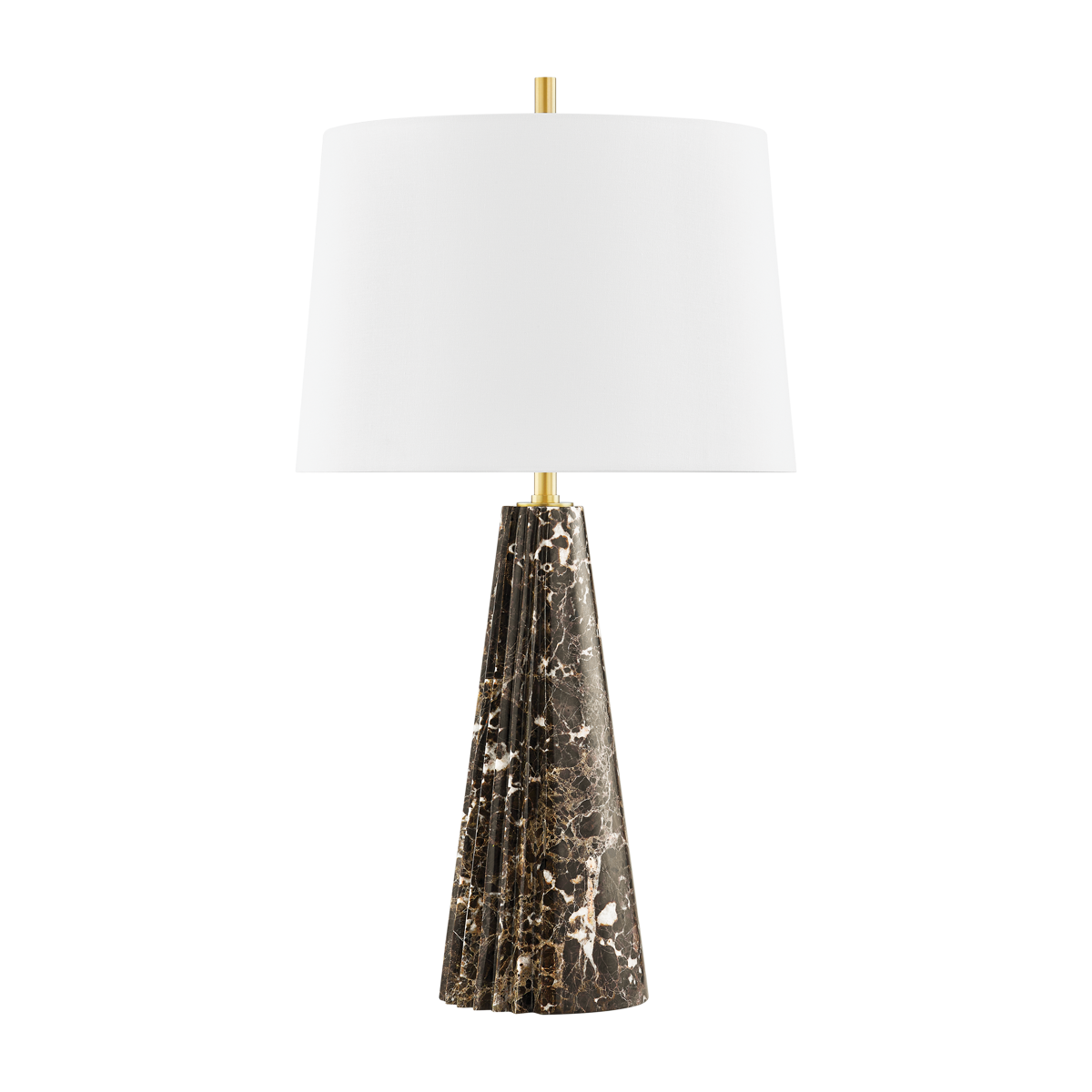Lampe à poser en pierre laiton vieilli 43x76cm Fanny - Hudson Valley Lighting