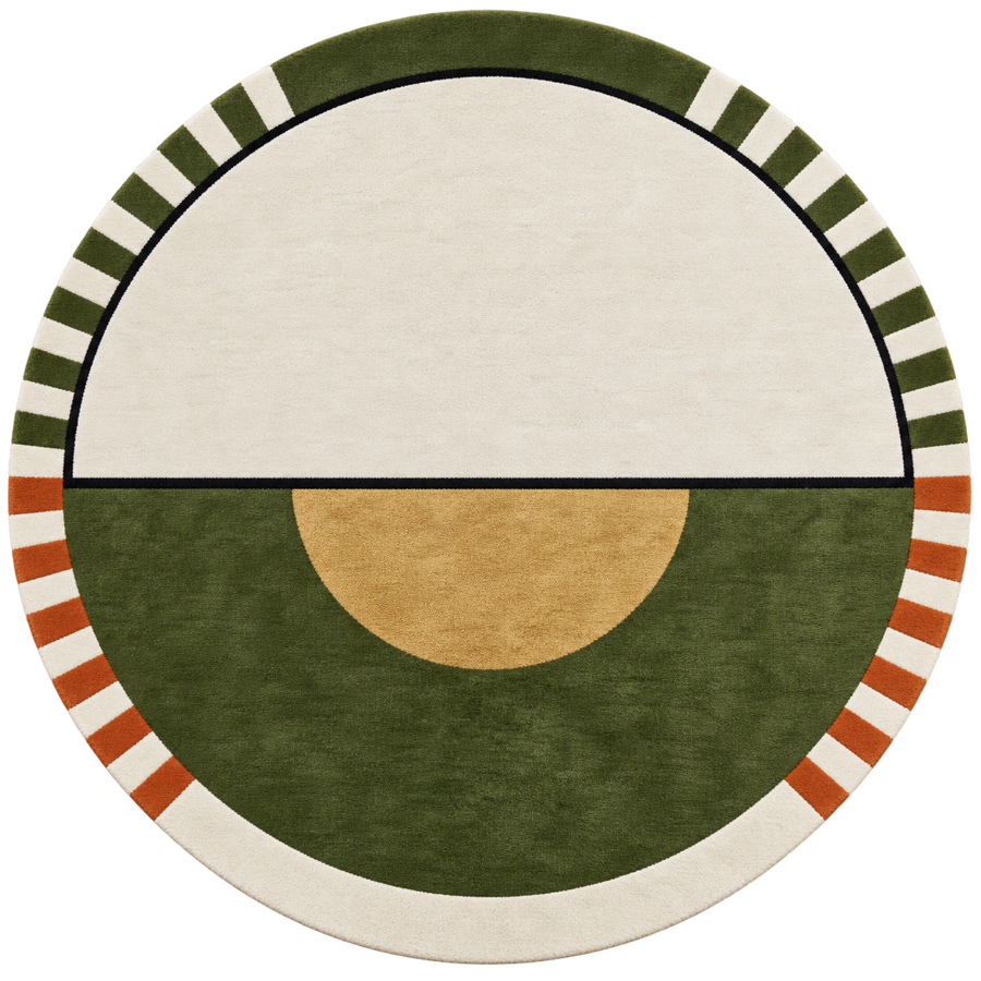 Tapis rond en laine et soie végétale 150 cm Laetitia - SON-TAPIS