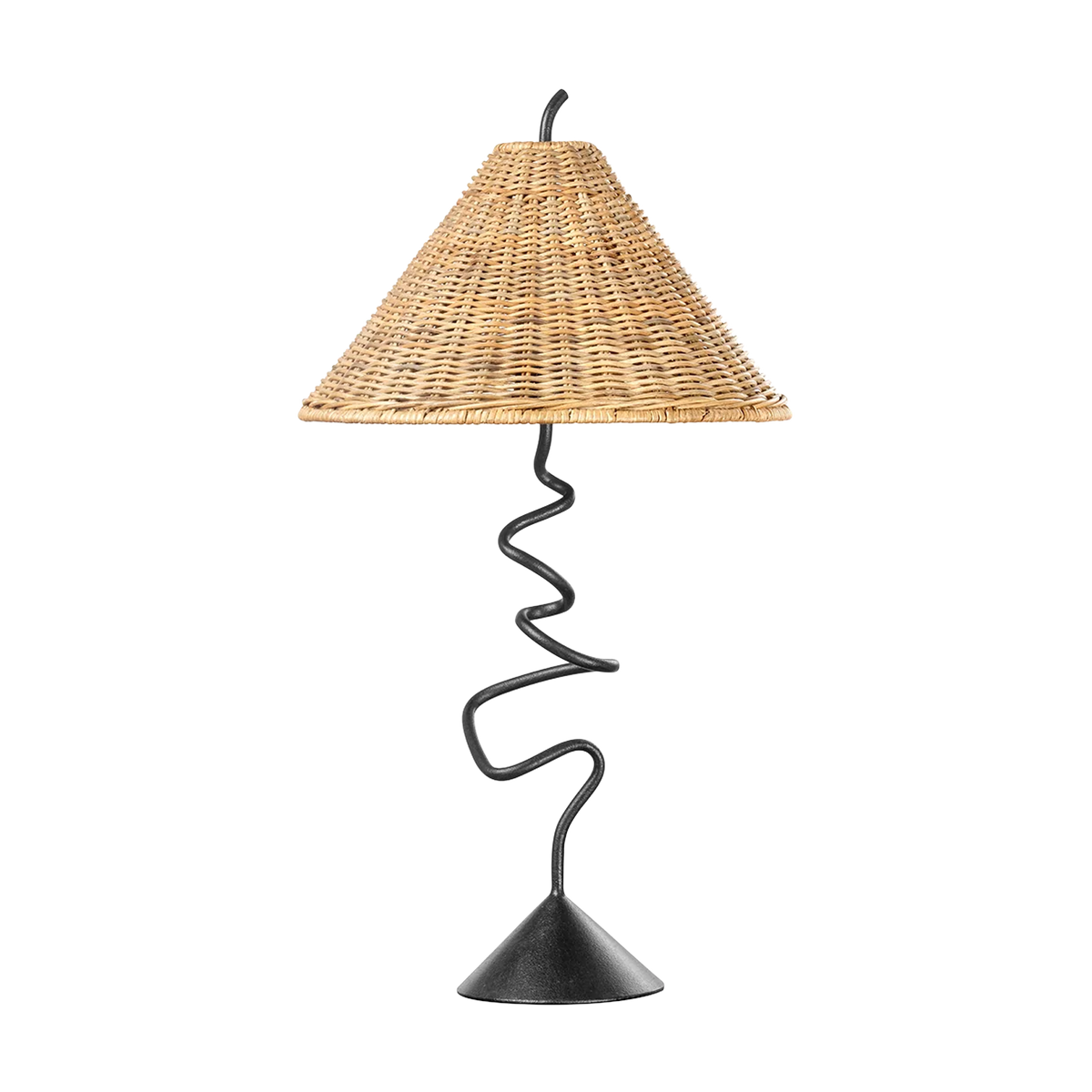 Lampada da tavolo in ferro battuto 36x65cm Alaric - Troy Lighting