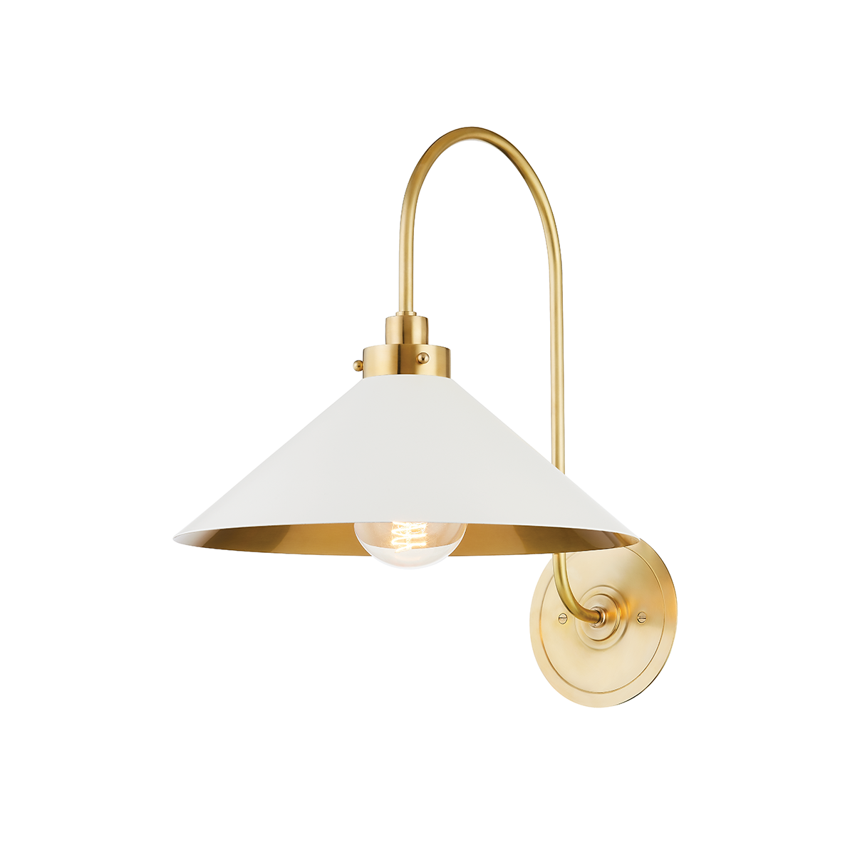 Applique murale en acier laiton vieilli 30x41cm Clivedon - Hudson Valley Lighting