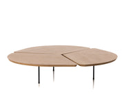 Table basse ronde en chêne naturel 120×120×36 cm Miss Trèfle XXL - Airborne