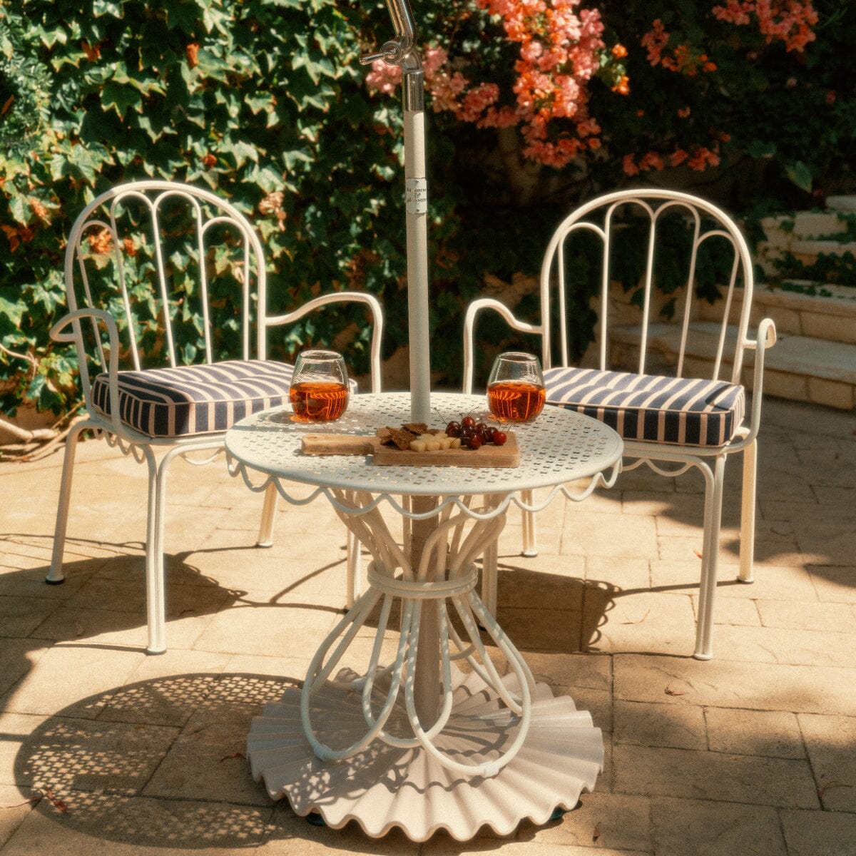 Pied de parasol rose pale 55ibs Clamshell - Business & Pleasure