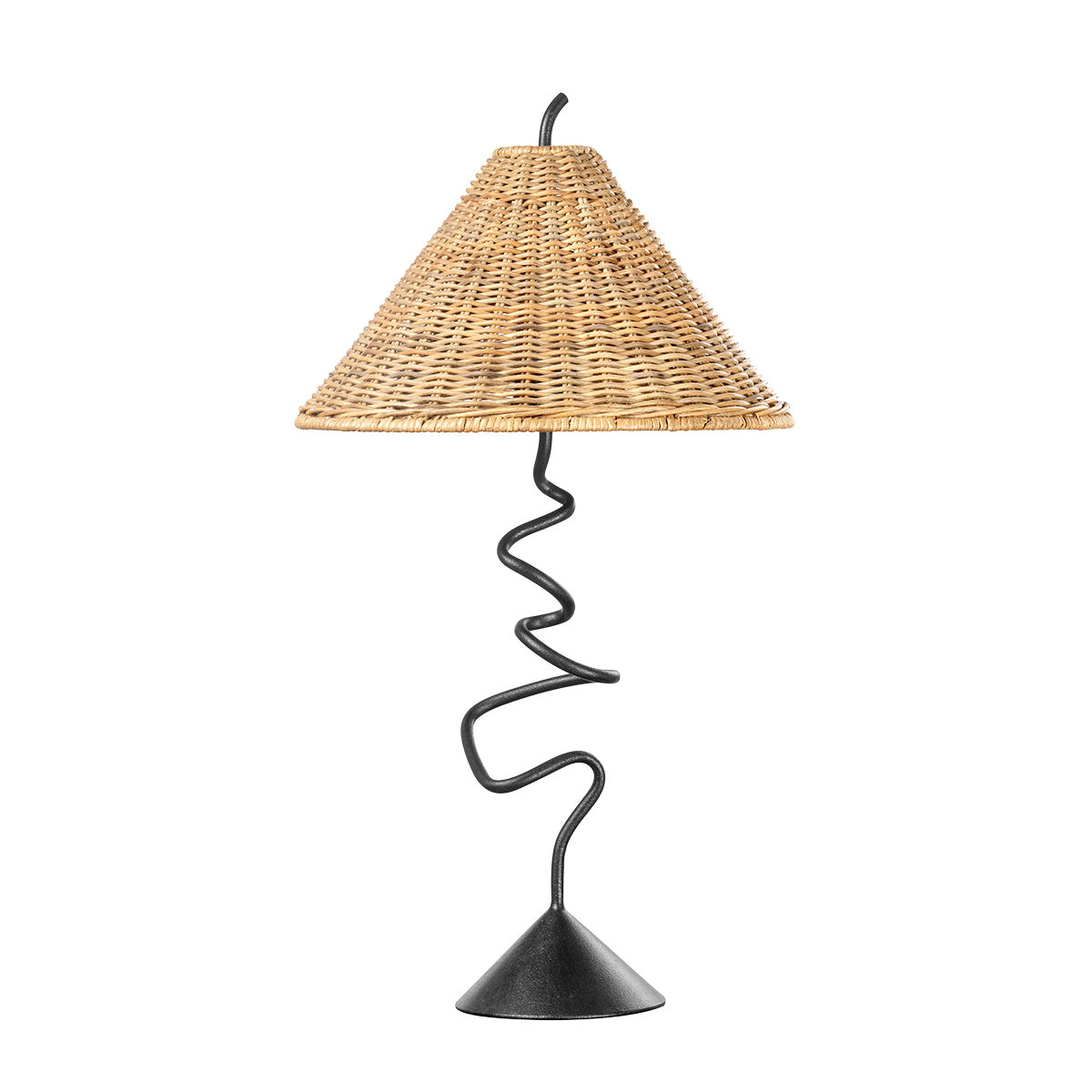 Lampe à poser en fer fer forgé 36x65cm Alaric - Troy Lighting