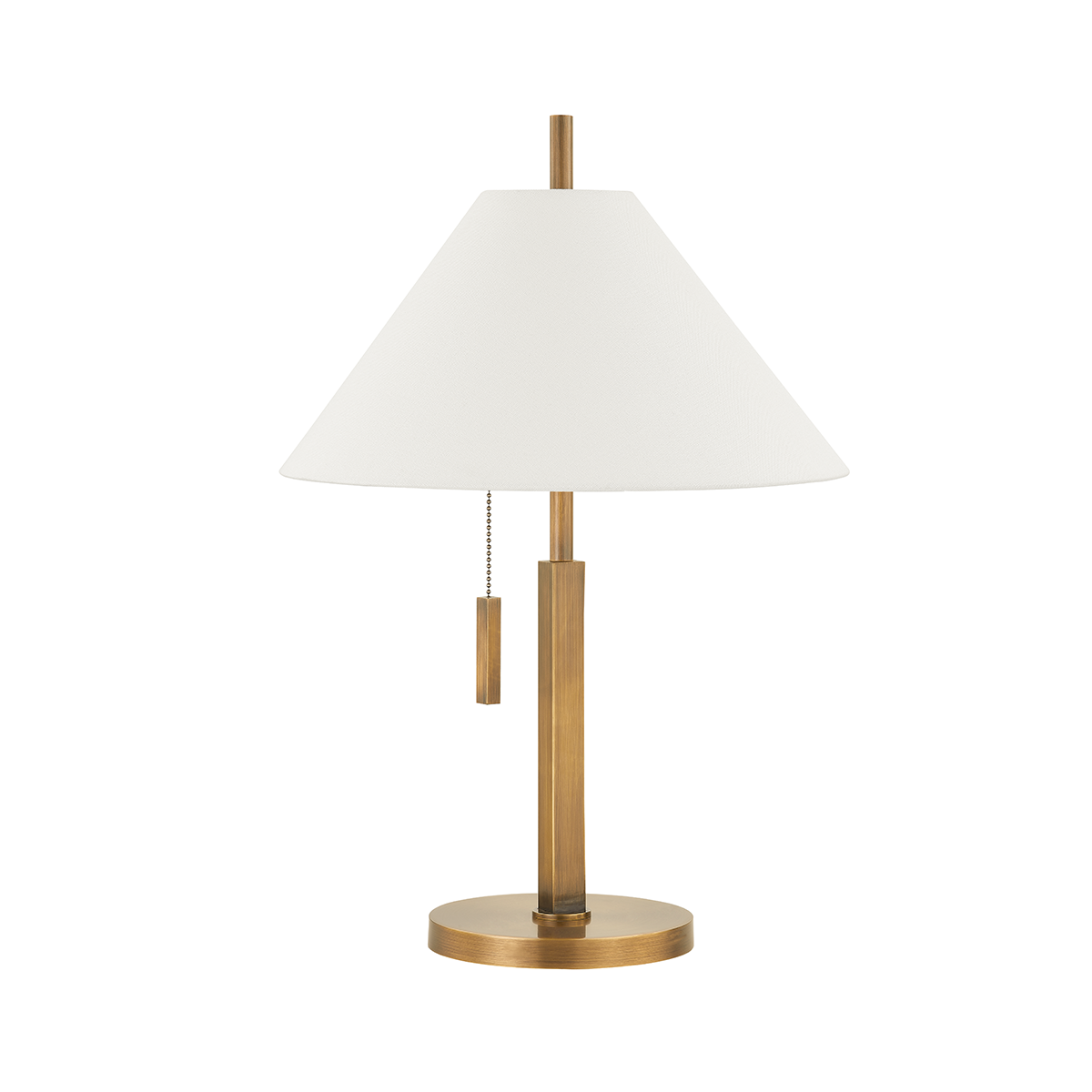 Brass table lamp patinated brass 38x57cm Clic - Troy Lighting