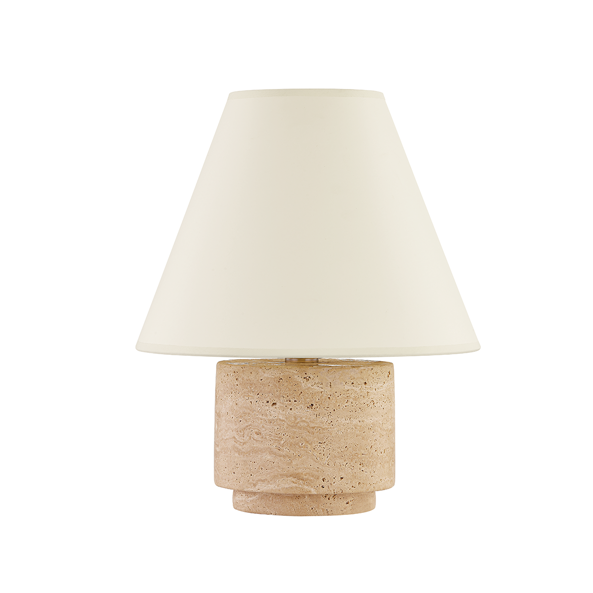 Lampe à poser en pierre laiton patiné 30x37cm Bronte - Troy Lighting